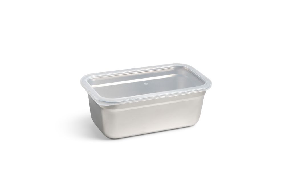 XTC Gelato wholesale container — 2.5lt metal rectangular tub