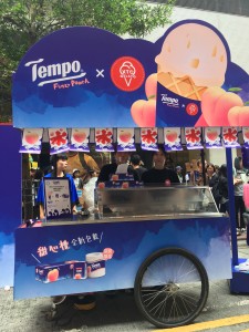 Tempo peach gelato road show Causeway Bay
